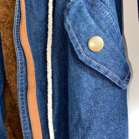 Denim Fur Jacket/Coat - Picture 5 of 6